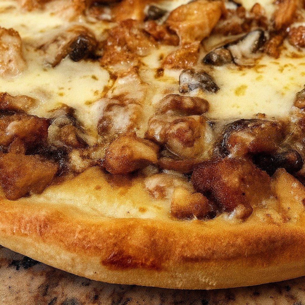 Chicken Marsala Pizza.