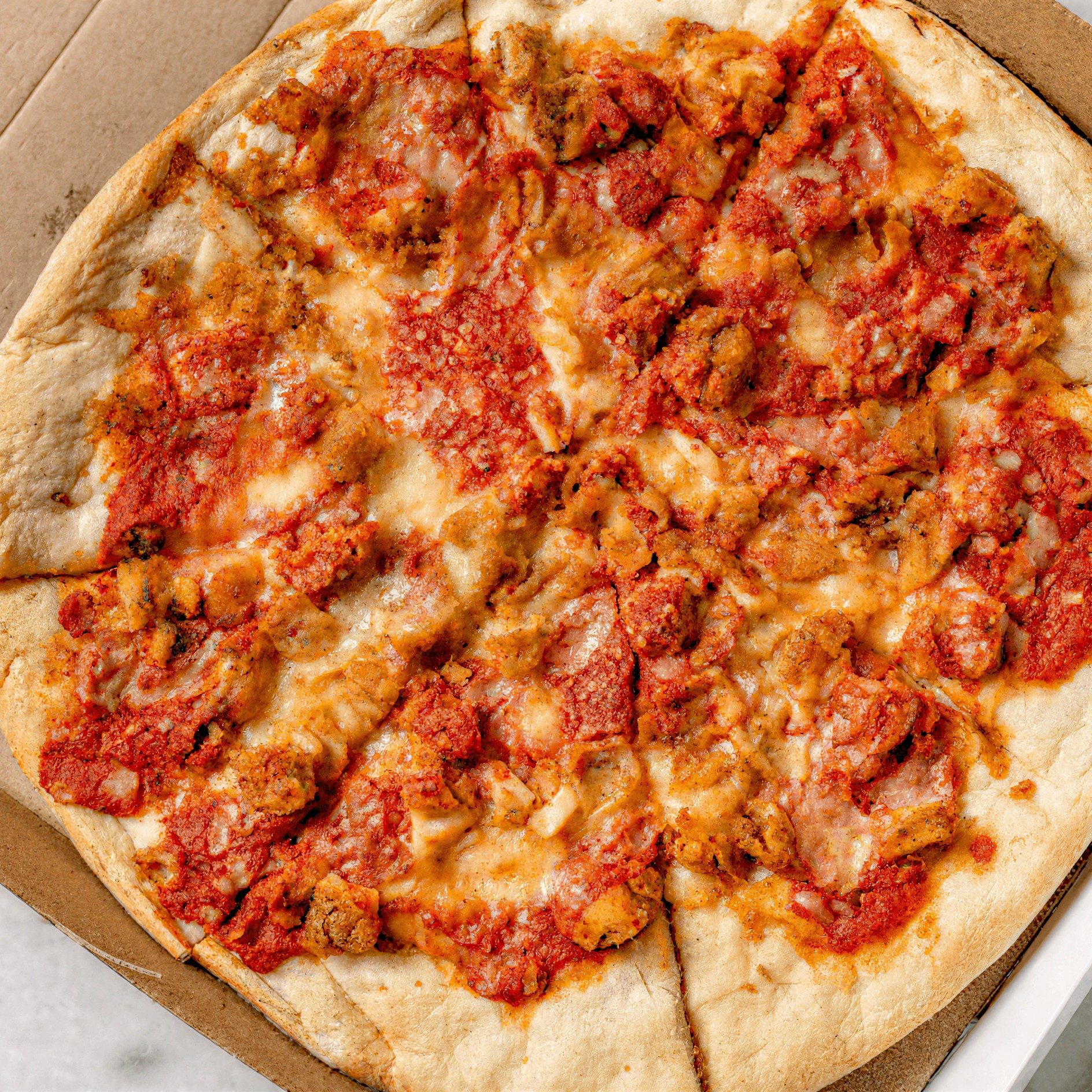 Chicken Parm Pizza.
