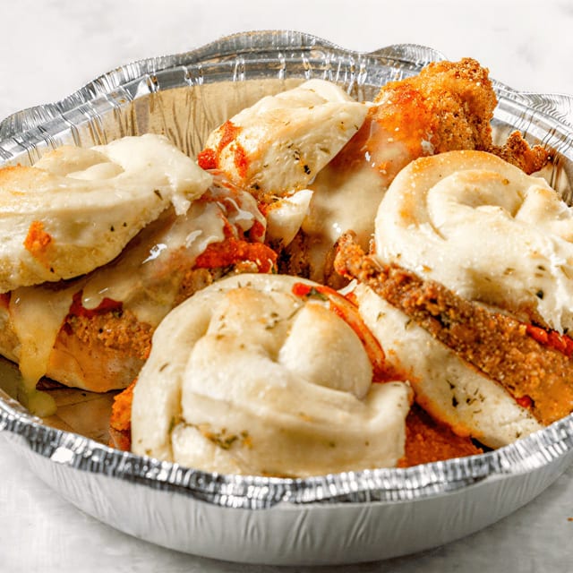 Chicken Parmigiana Slider.